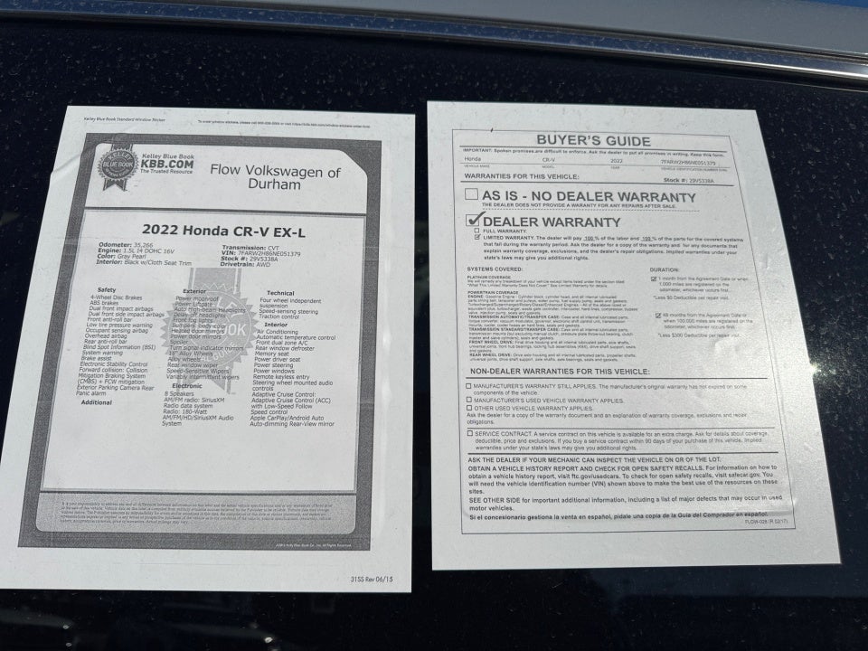 2022 Honda CR-V AWD EX-L