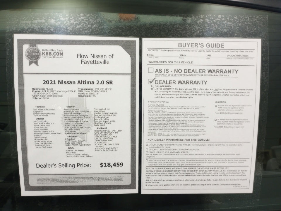 2021 Nissan Altima SR VC-Turbo FWD