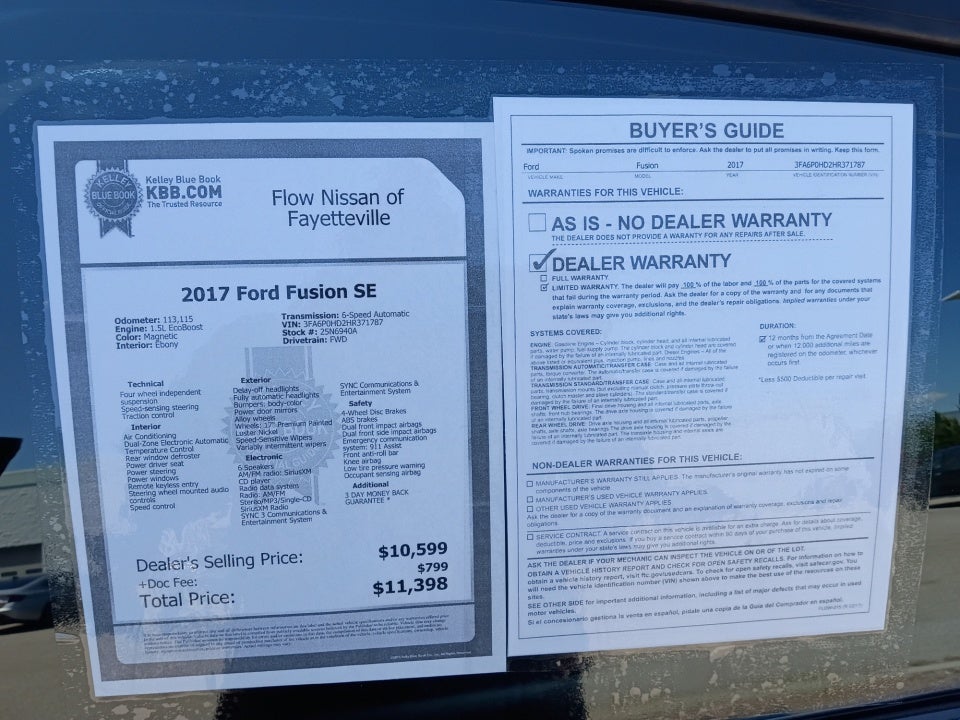 2017 Ford Fusion SE
