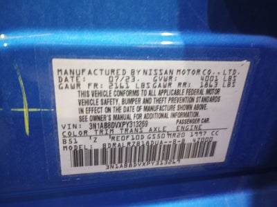 2023 Nissan Sentra SR Xtronic CVT