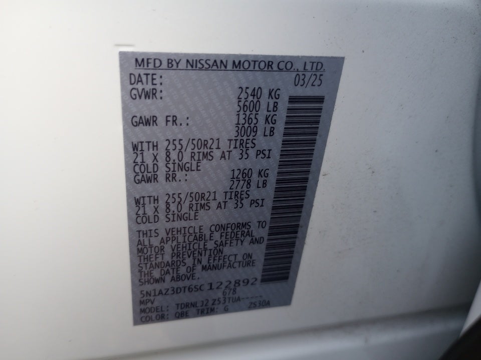 2025 Nissan Murano Platinum