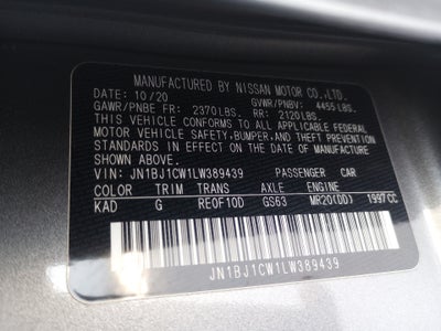 2020 Nissan Rogue Sport SV AWD Xtronic CVT