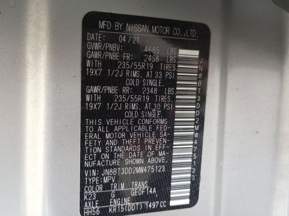 2021 Nissan Rogue Base