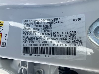 2026 Honda Civic Hatchback Sport
