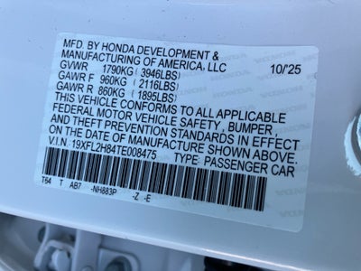 2026 Honda Civic Hatchback Sport