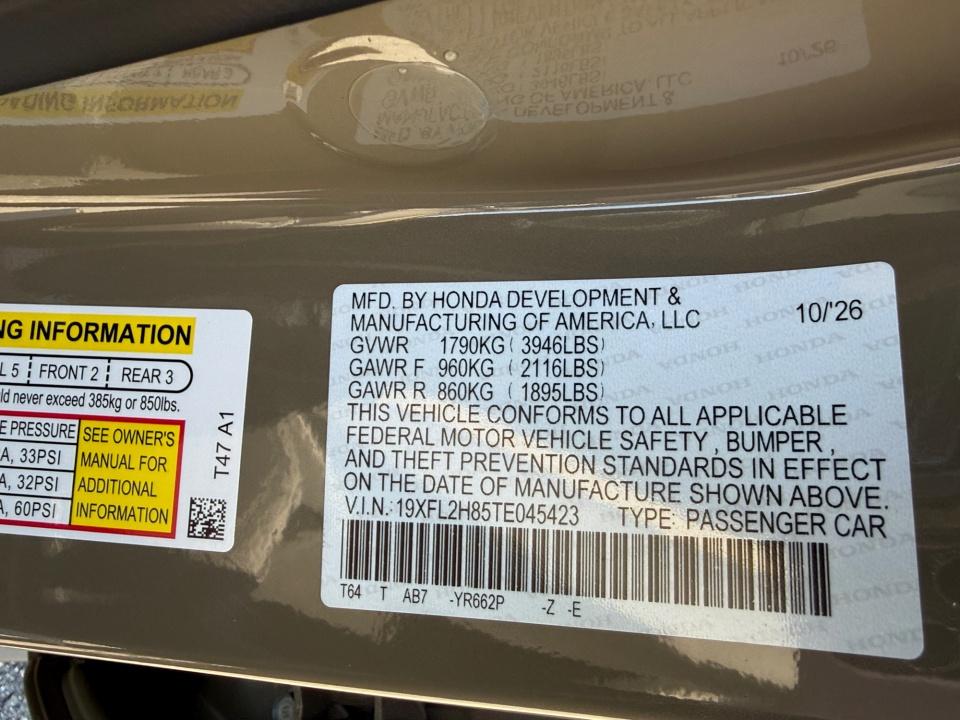2026 Honda Civic Hatchback Sport