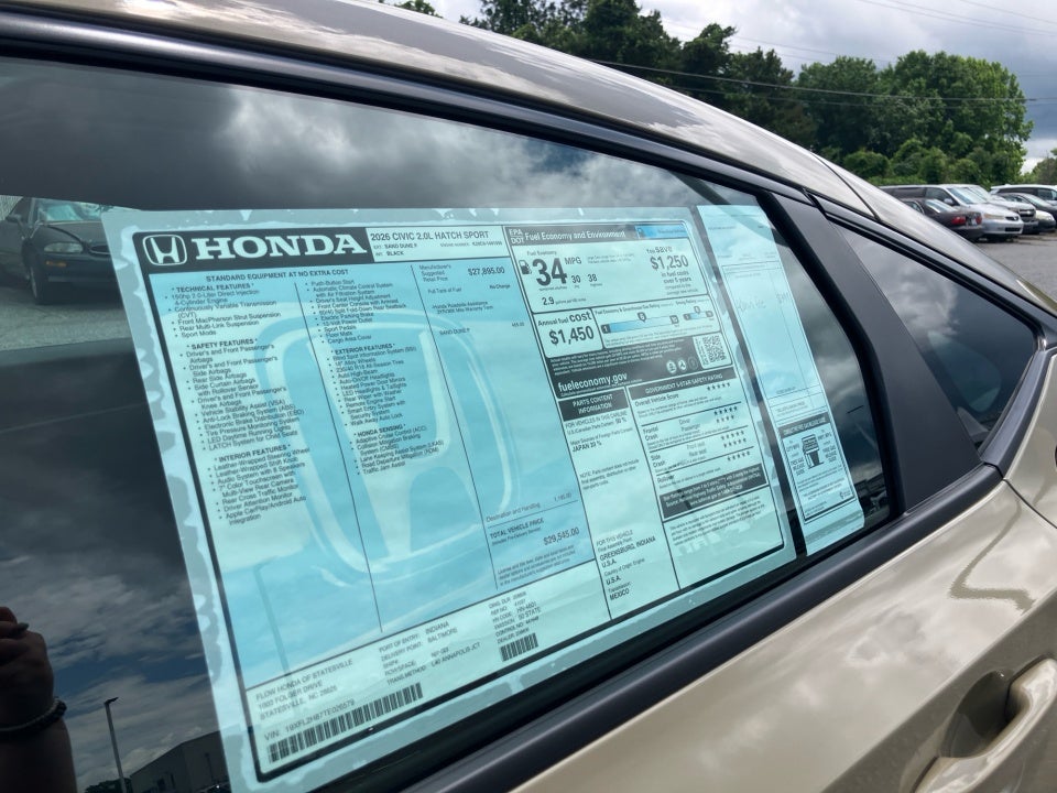 2026 Honda Civic Hatchback Sport