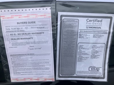 2021 Honda Accord Sport Special Edition