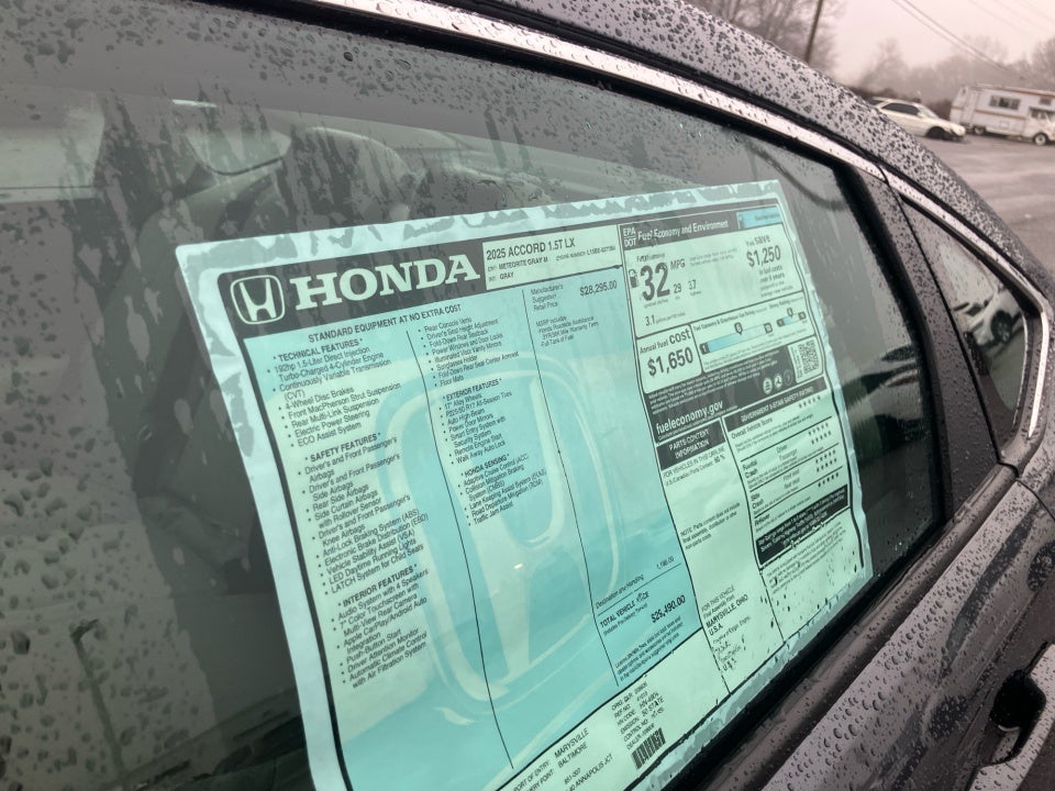 2025 Honda Accord Sedan LX