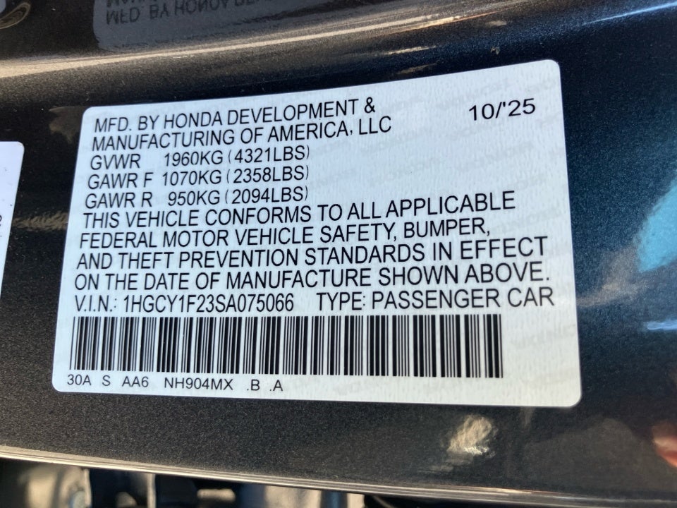 2025 Honda Accord Sedan LX