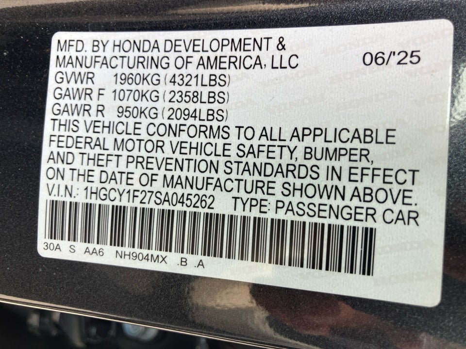 2025 Honda Accord Sedan LX