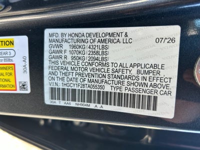 2026 Honda Accord Sedan LX