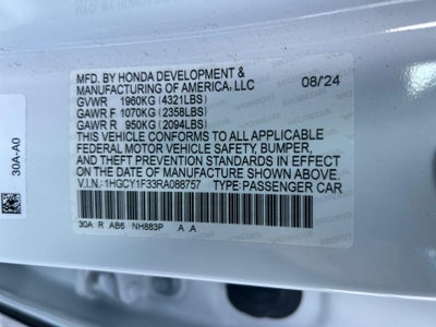 2024 Honda Accord Sedan EX