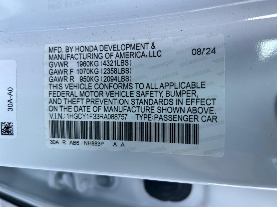 2024 Honda Accord Sedan EX