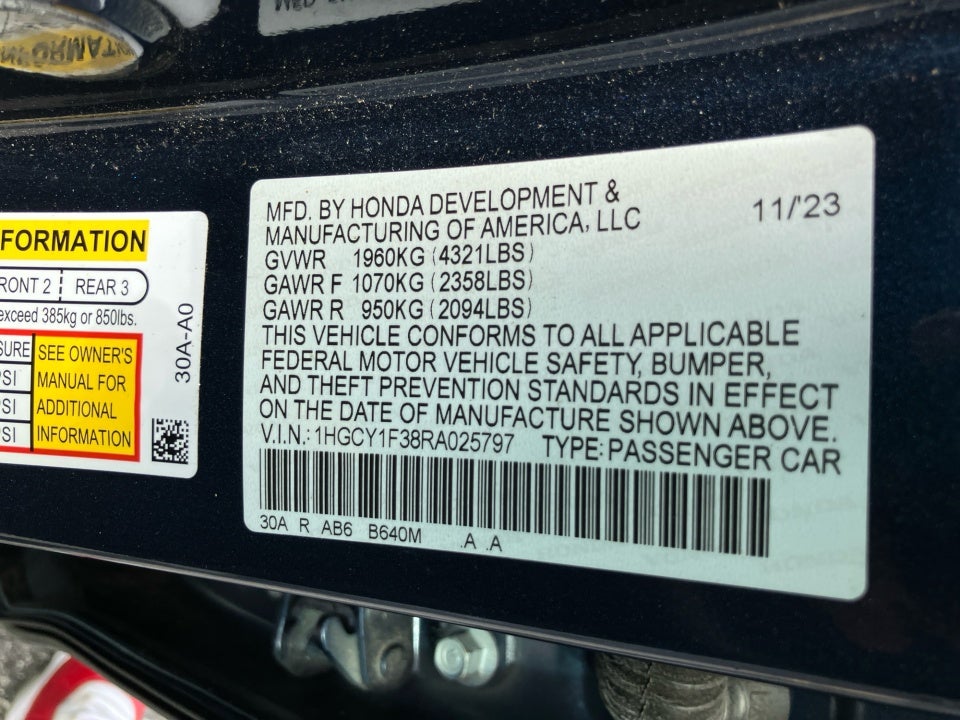 2024 Honda Accord Sedan EX