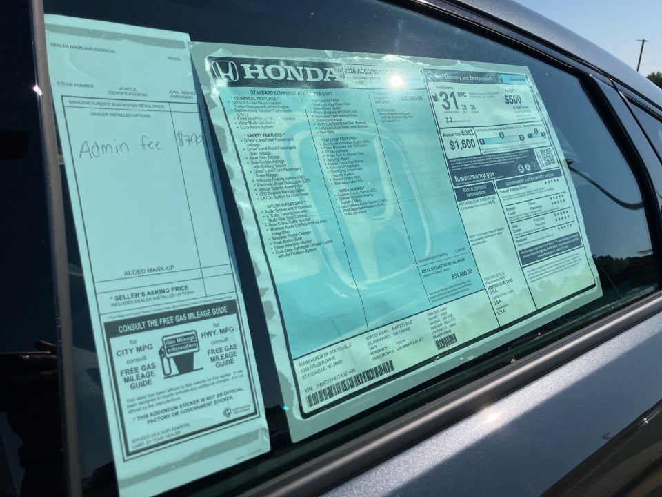 2026 Honda Accord Sedan SE