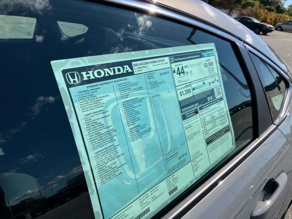2025 Honda Accord Hybrid Sport