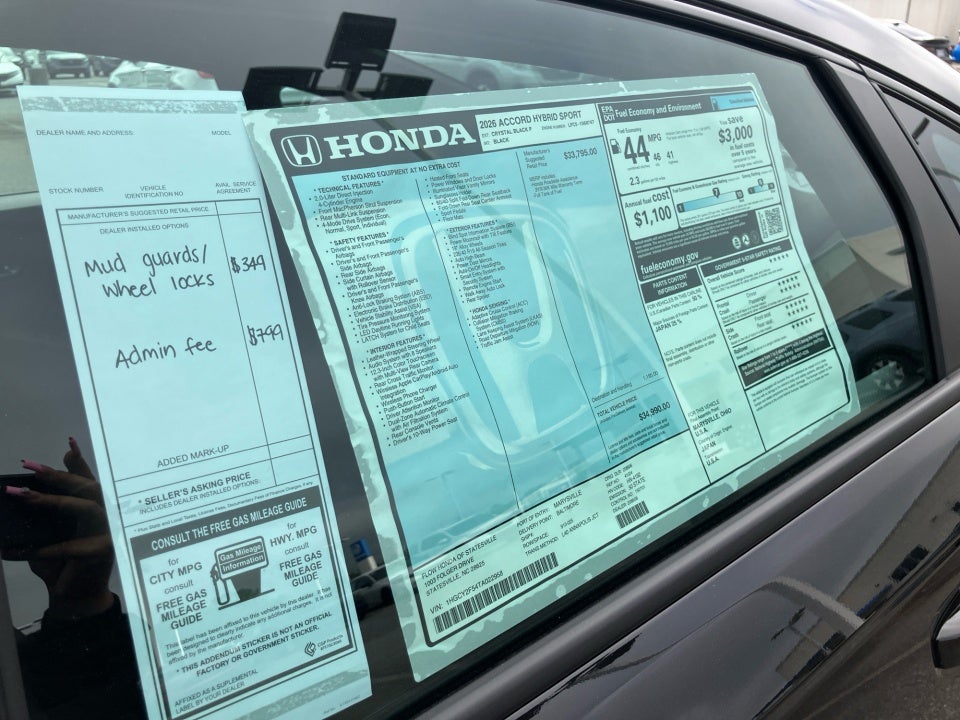 2026 Honda Accord Hybrid Sport