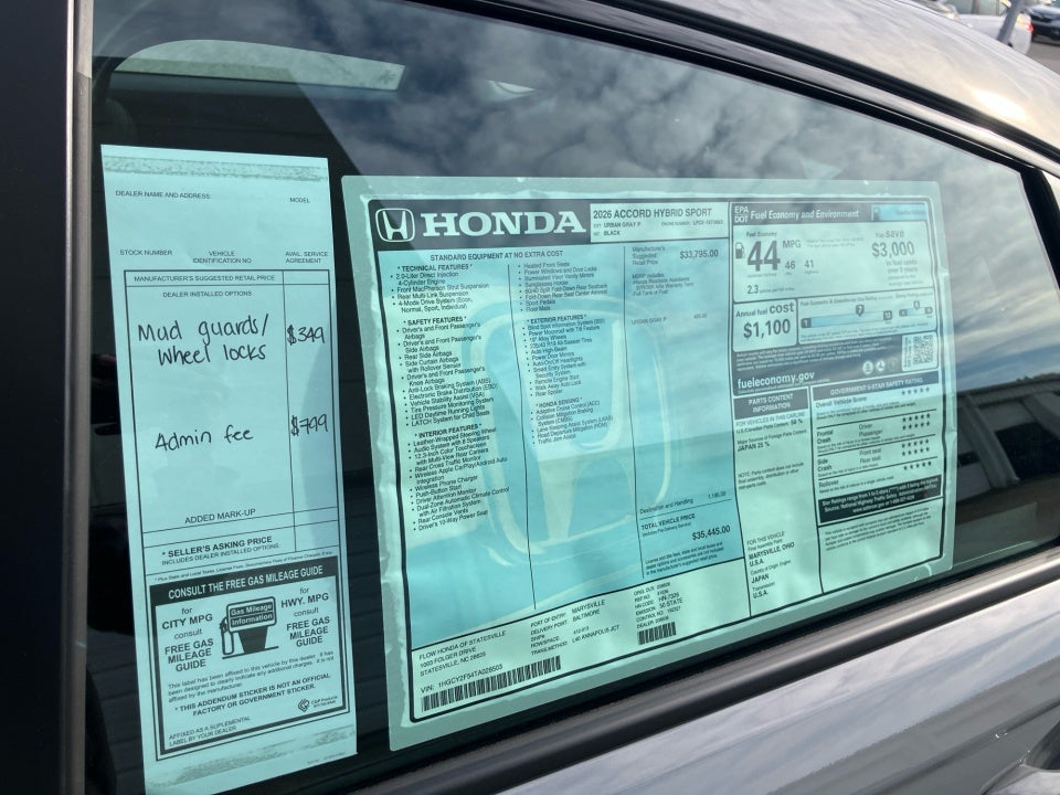 2026 Honda Accord Hybrid Sport