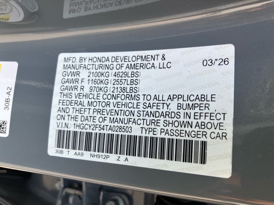 2026 Honda Accord Hybrid Sport