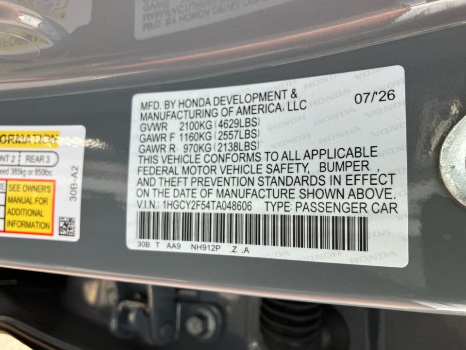 2026 Honda Accord Hybrid Sport