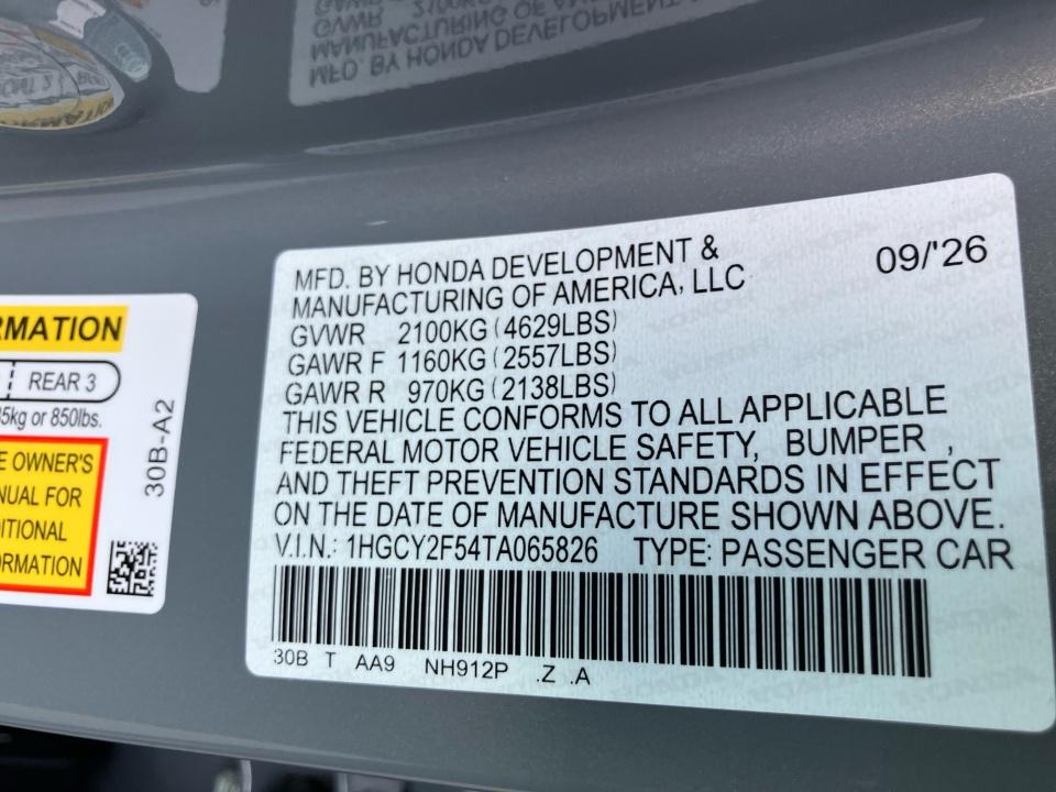 2026 Honda Accord Hybrid Sport