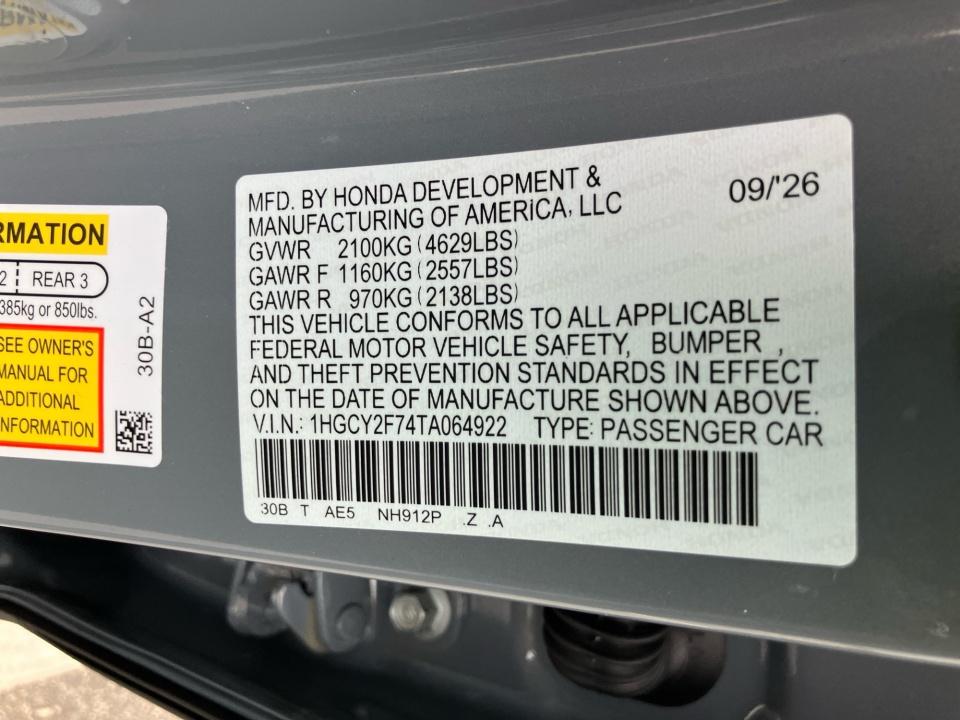 2026 Honda Accord Hybrid Sport-L