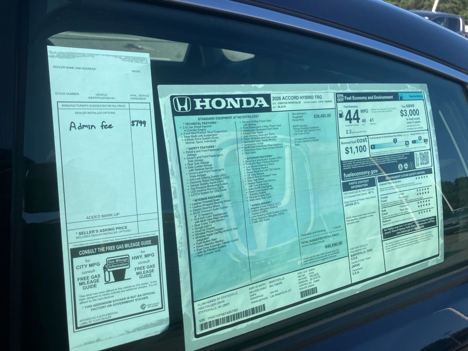2026 Honda Accord Hybrid Touring