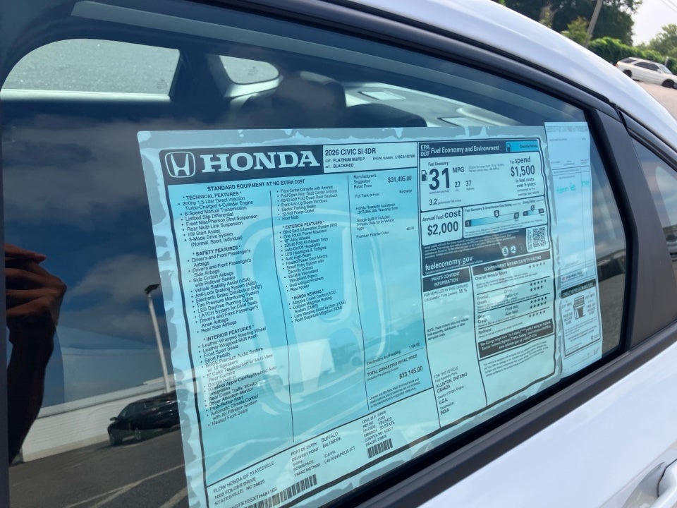 2026 Honda Civic Si Manual