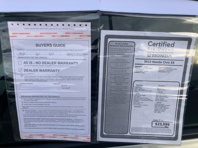 2022 Honda Civic Sedan EX