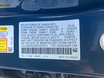 2026 Honda Civic Sedan LX