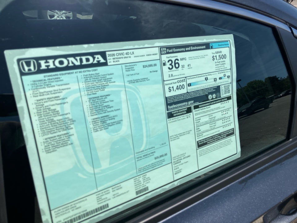 2026 Honda Civic Sedan LX