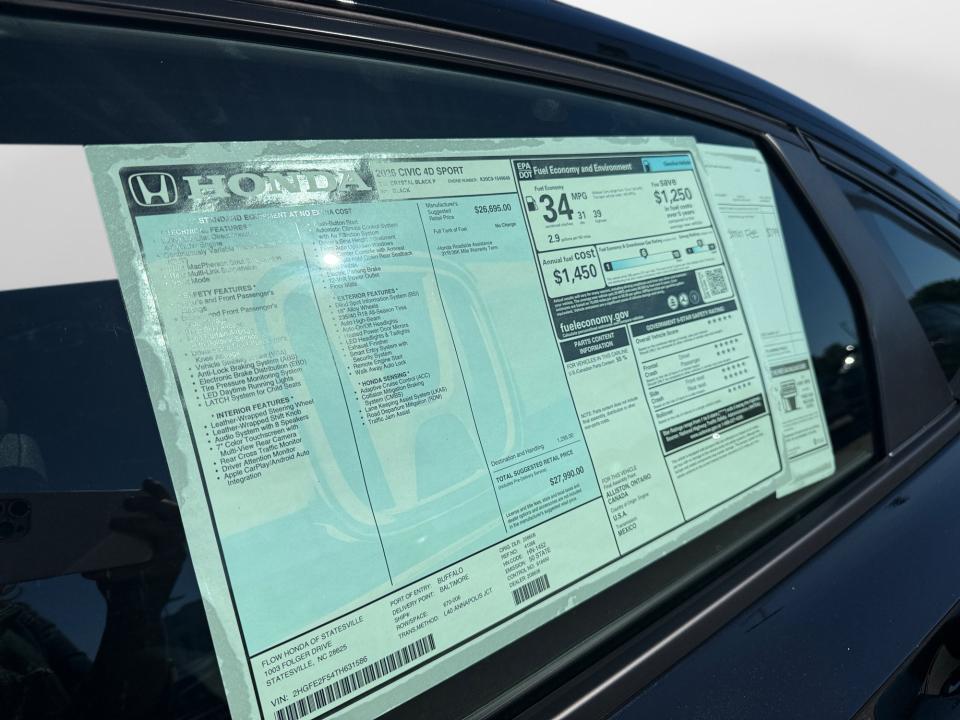 2026 Honda Civic Sedan Sport