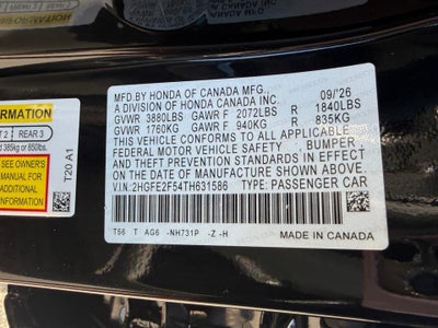 2026 Honda Civic Sedan Sport