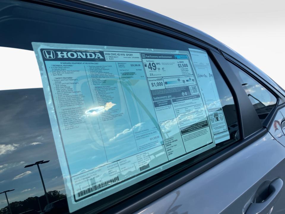 2026 Honda Civic Hybrid Sport