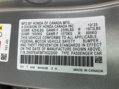 2026 Honda Civic Hybrid Sport