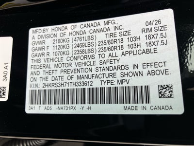 2026 Honda CR-V EX-L 2WD