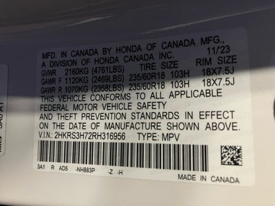 2024 Honda CR-V EX-L 2WD