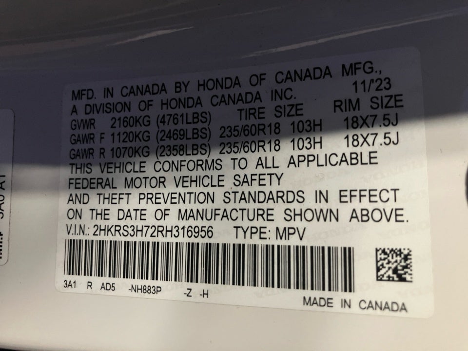 2024 Honda CR-V EX-L 2WD