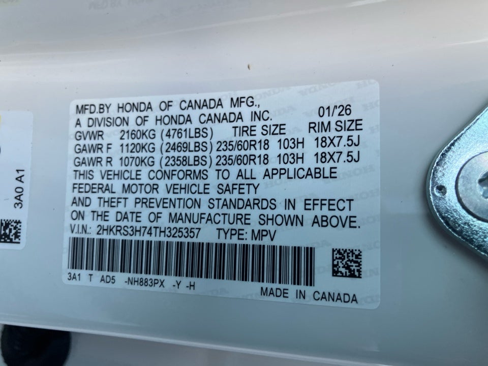 2026 Honda CR-V EX-L 2WD