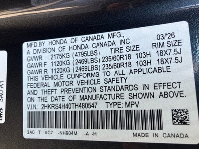 2026 Honda CR-V EX AWD