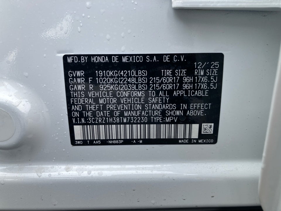 2026 Honda HR-V 2WD LX