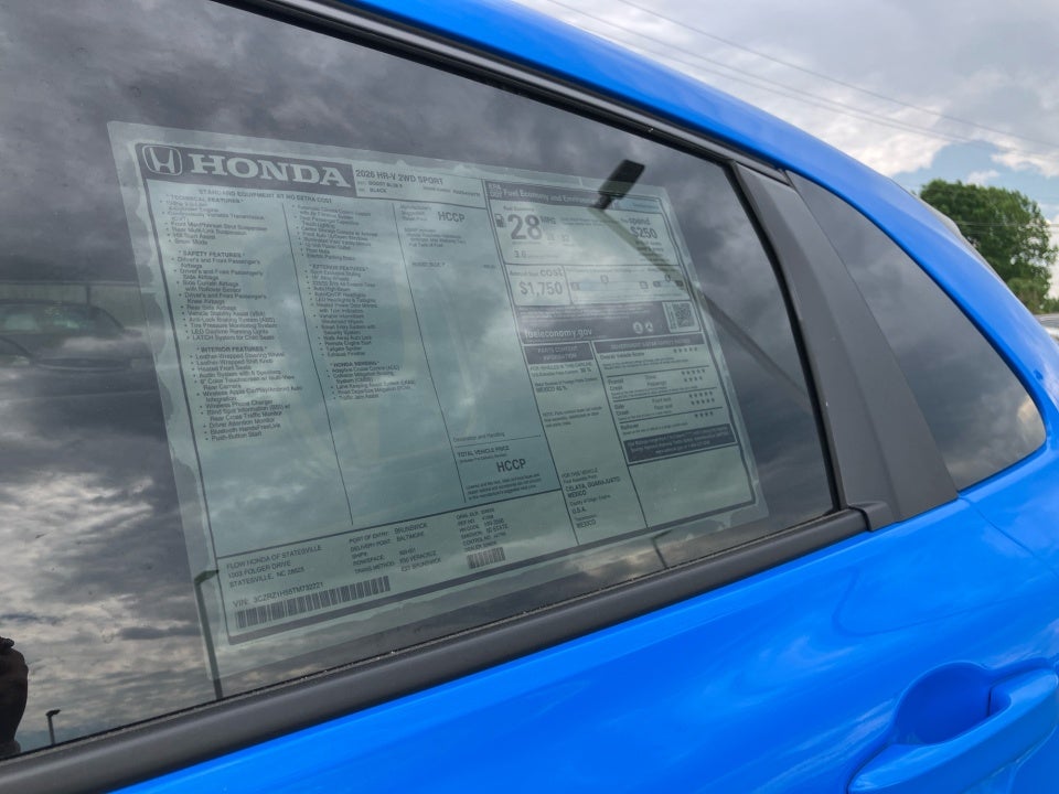 2026 Honda HR-V 2WD Sport