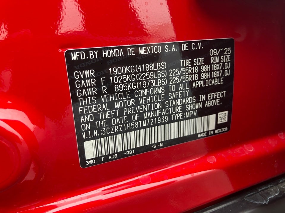 2026 Honda HR-V 2WD Sport