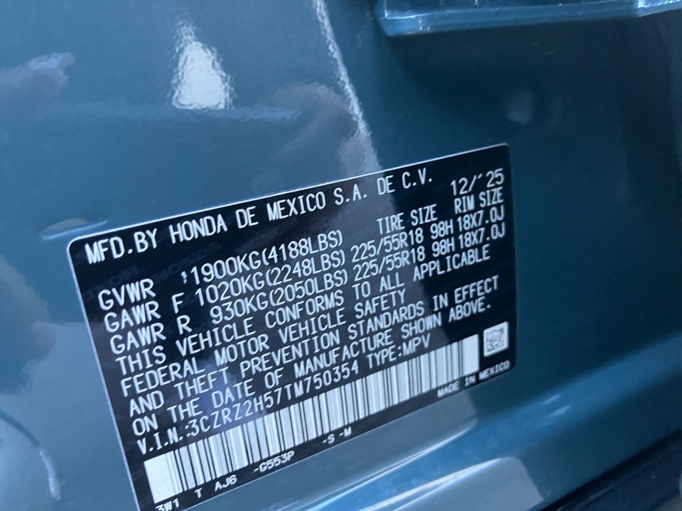 2026 Honda HR-V AWD Sport