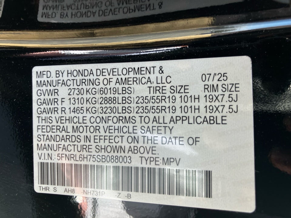 2025 Honda Odyssey Sport-L