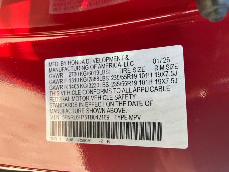 2026 Honda Odyssey Sport-L