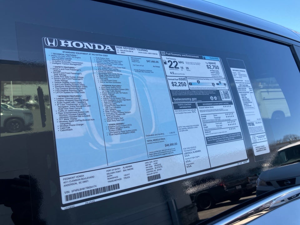 2026 Honda Odyssey Touring