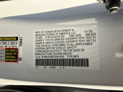 2026 Honda Odyssey Touring