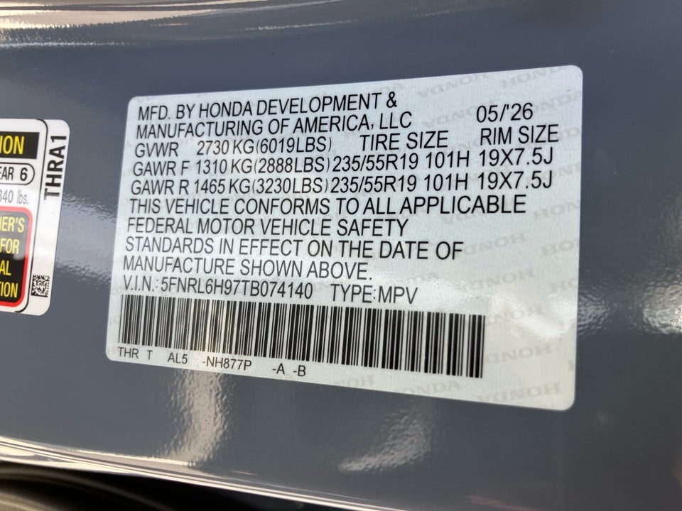 2026 Honda Odyssey Elite